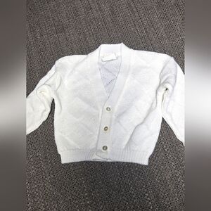 Vintage Infant Rainbow Connection Preppy Babycore 3 Button Cardigan, 18 Mo
